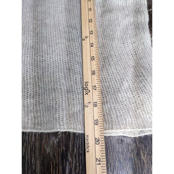 DKNY Pure 100% Cashmere Sweater Heather Gray Size S Cowl Neck Classic Boxy 199 - Picture 7 of 7